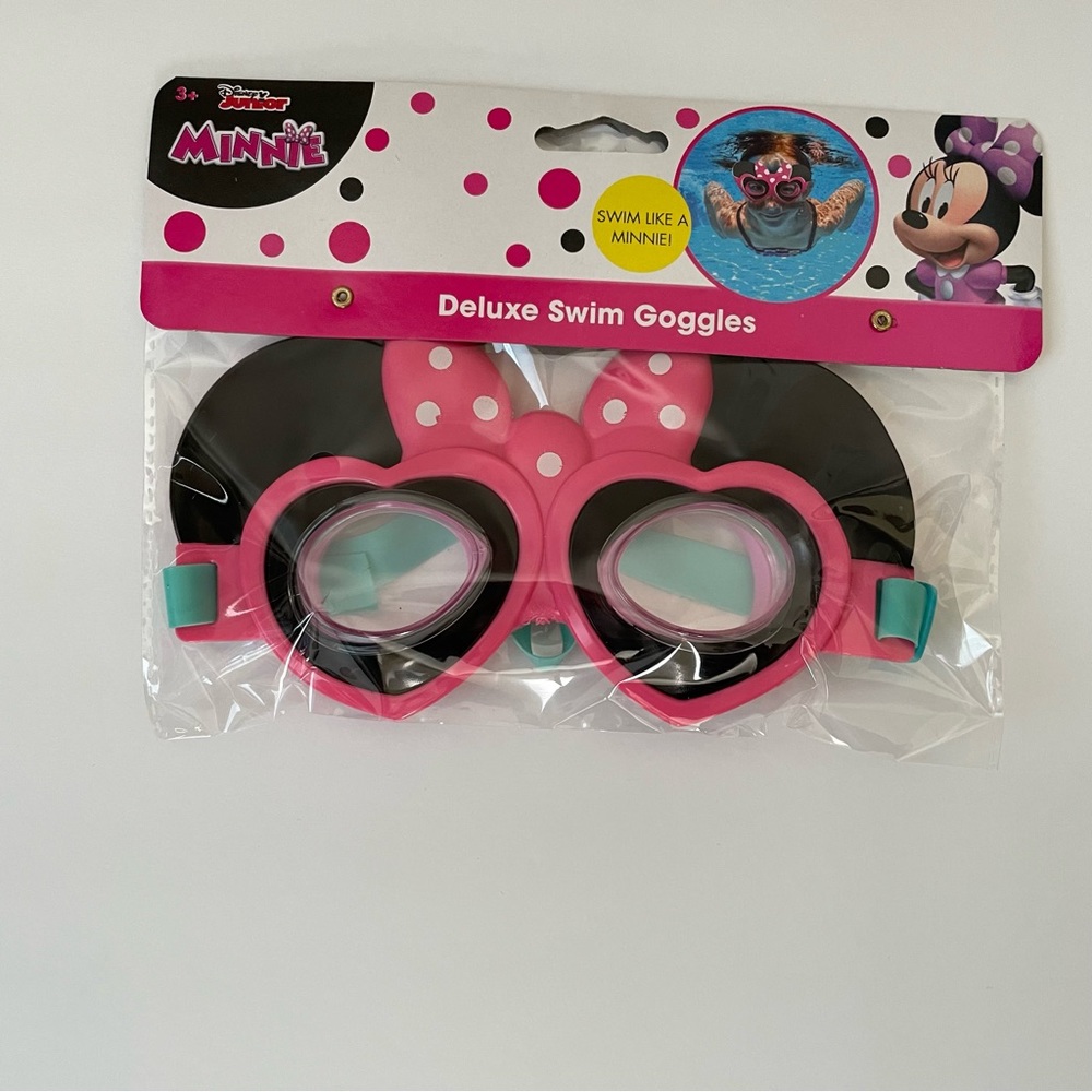 Disney Junior Minnie Mouse Deluxe Bow Swim Googles/ Mask